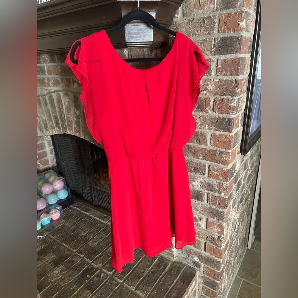 The Limited red dress